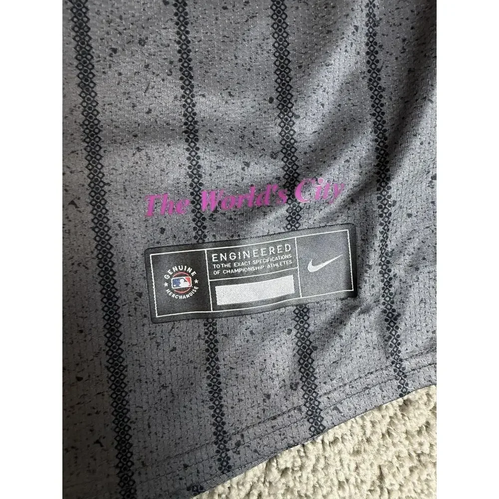 New York Mets Jersey Mens 2XL Gray MLB Baseball Nike Pete Alonso City Connect